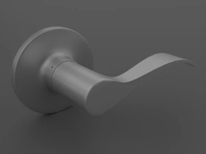 Простий класичний важіль дверної ручки 3D Модель