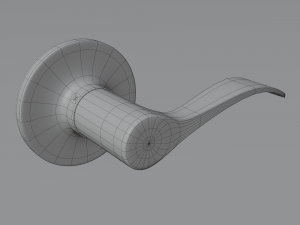 A Simple Classic Door Handle Lever 3Dモデル
