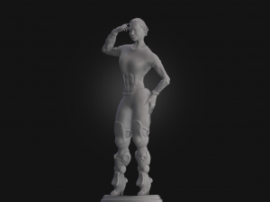 Armored Leg Girl 3D प्रिंट मॉडल