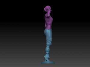 Armored Leg Girl 3D Baskı Modeli