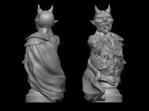 D&auml;monenf&uuml;hrer 3D Druckmodell