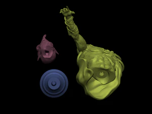 D&auml;monenf&uuml;hrer 3D Druckmodell