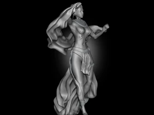 ओरिएंटल डांसर 3D प्रिंट मॉडल