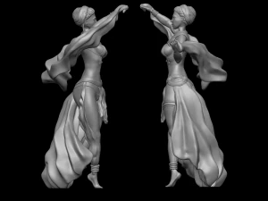 Oriental Dancer 3D Print Model