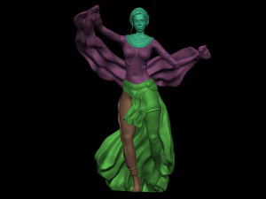 Oriental Dancer 3D Print Model
