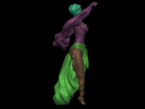 Oriental Dancer 3D Print Model