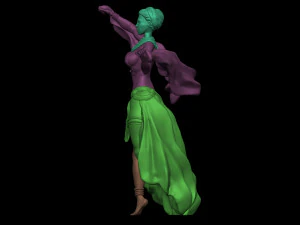 Oriental Dancer 3D Print Model