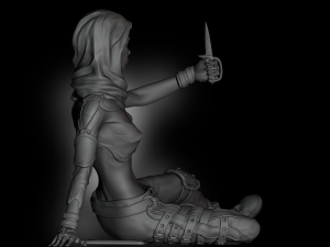 Girl Raider 3D Print Model