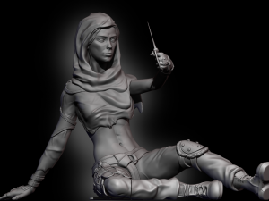 Girl Raider 3D प्रिंट मॉडल