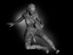 Girl Raider 3D प्रिंट मॉडल