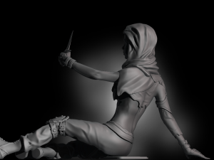 Girl Raider 3D प्रिंट मॉडल