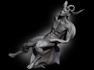 Satyr On A Tree 3D Print Model