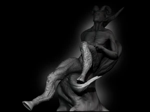 Satyr On A Tree 3D Print Model