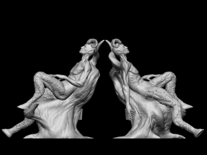 Satyr On A Tree Modelo de impresión 3D