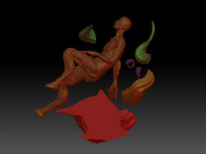 Satyr On A Tree 3D Print Model