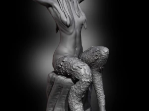 Satyr On A Tree Stump 3D Print Model