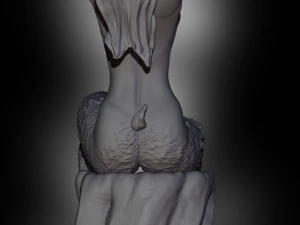 Satyr On A Tree Stump 3D Print Model