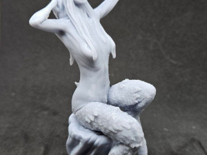 Satyr On A Tree Stump 3D प्रिंट मॉडल