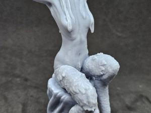 Satyr On A Tree Stump 3D प्रिंट मॉडल