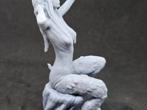 Satyr On A Tree Stump 3D प्रिंट मॉडल