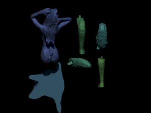 Satyr On A Tree Stump 3D Print Model