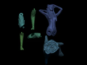 Satyr On A Tree Stump 3D Print Model