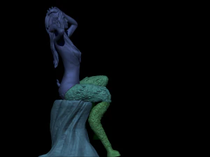 Satyr On A Tree Stump 3D Print Model
