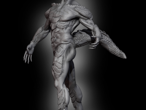Half Dragon 3D Print Model