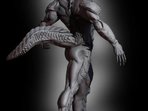 Half Dragon 3D Print Model