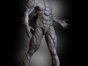 Half Dragon 3D Print Model