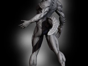 Half Dragon 3D Print Model