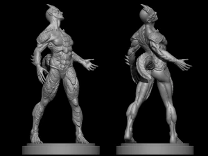 Half Dragon 3D Print Model