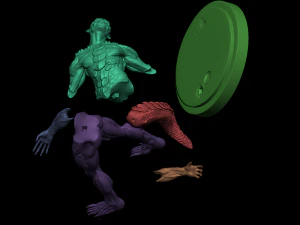 Half Dragon 3D Print Model