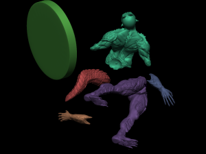Half Dragon 3D 打印模型