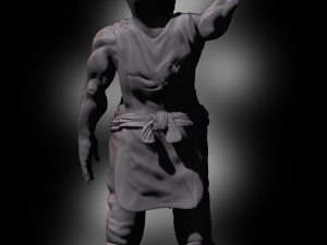 Dwarf Blacksmith With Ring 3D Принт Модель