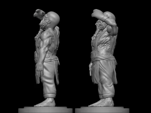 Dwarf Blacksmith With Ring 3D Print Model