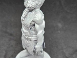 Dwarf Blacksmith With Ring 3D Print Model