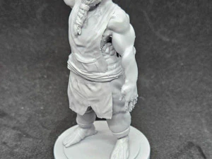 Dwarf Blacksmith With Ring 3D Print Model