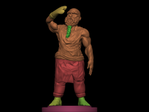 Dwarf Blacksmith With Ring 3D Принт Модель