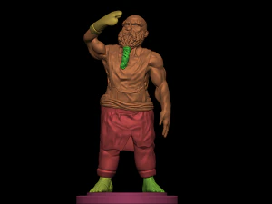 Dwarf Blacksmith With Ring 3D Print Model