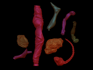 Karate Girl 3D Print Model