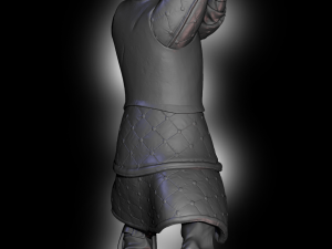Knight With Two-Handed Sword Model Cetak 3D