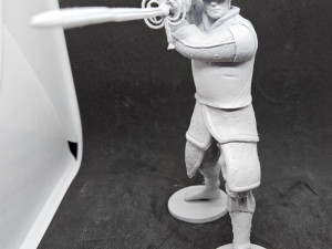 Knight With Two-Handed Sword Model Cetak 3D