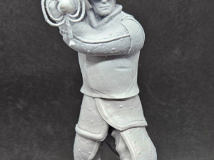 Knight With Two-Handed Sword Model Cetak 3D