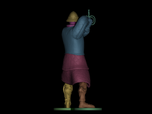 Knight With Two-Handed Sword Model Cetak 3D