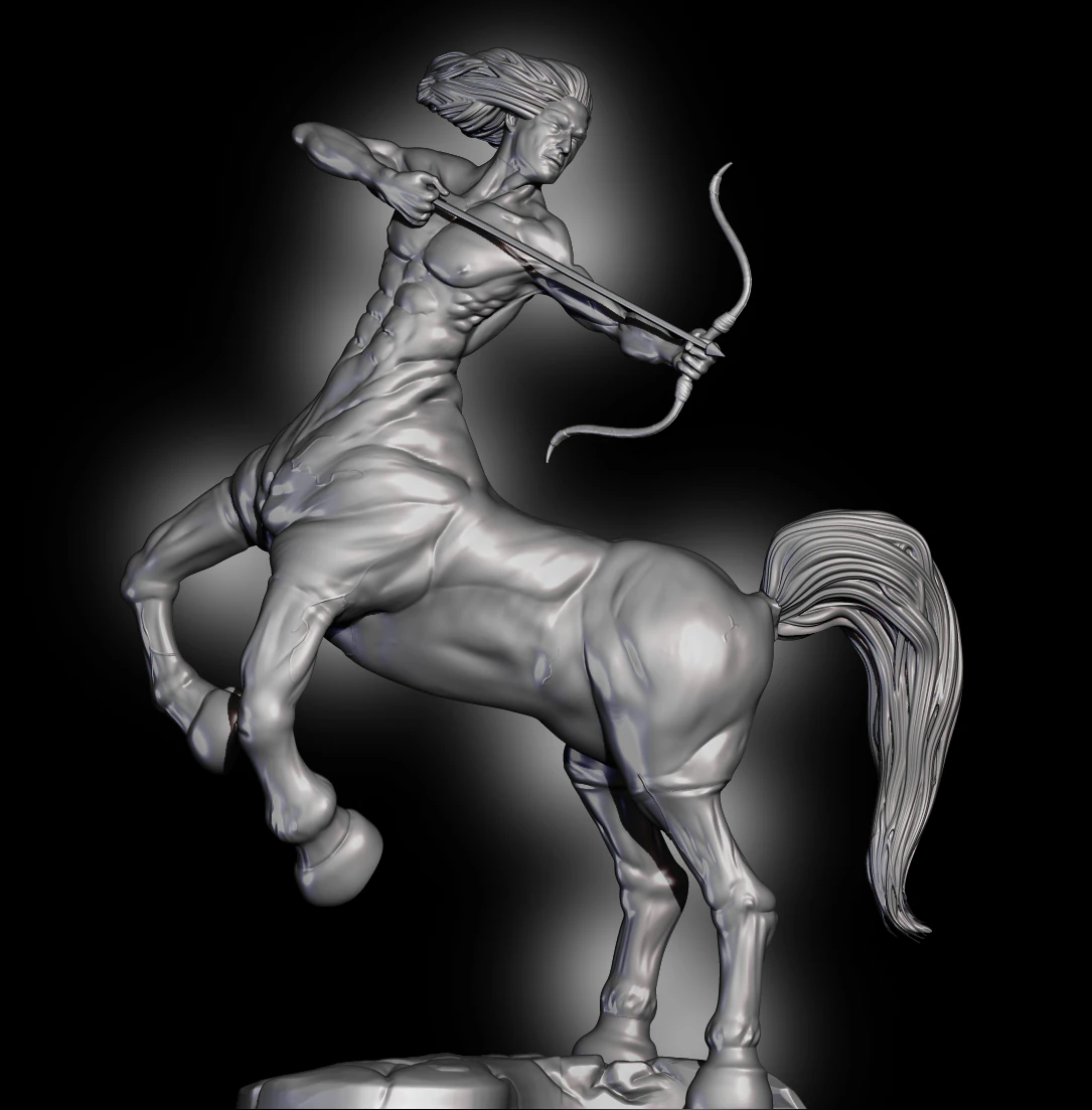 Centaur 3D Print Model .c4d .max .obj .3ds .fbx .stl .blend 