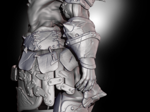 Leather Golem 3D Print Model 3Dプリントモデル