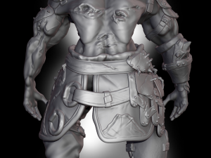 Leather Golem 3D Print Model 3Dプリントモデル
