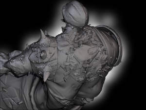 Leather Golem 3D Print Model 3Dプリントモデル