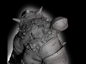 Leather Golem 3D Print Model 3Dプリントモデル